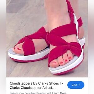 Clarks Women's Red Sandals